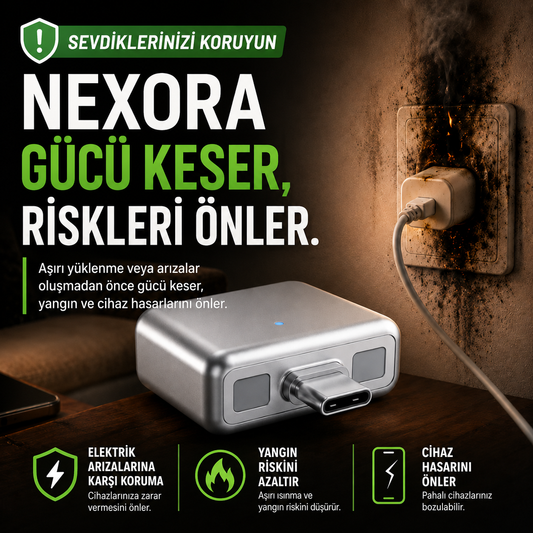 NEXORA Akıllı Güç Koruma Adaptörü