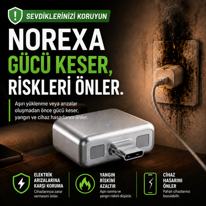 NOREXA Akıllı Güç Koruma Adaptörü
